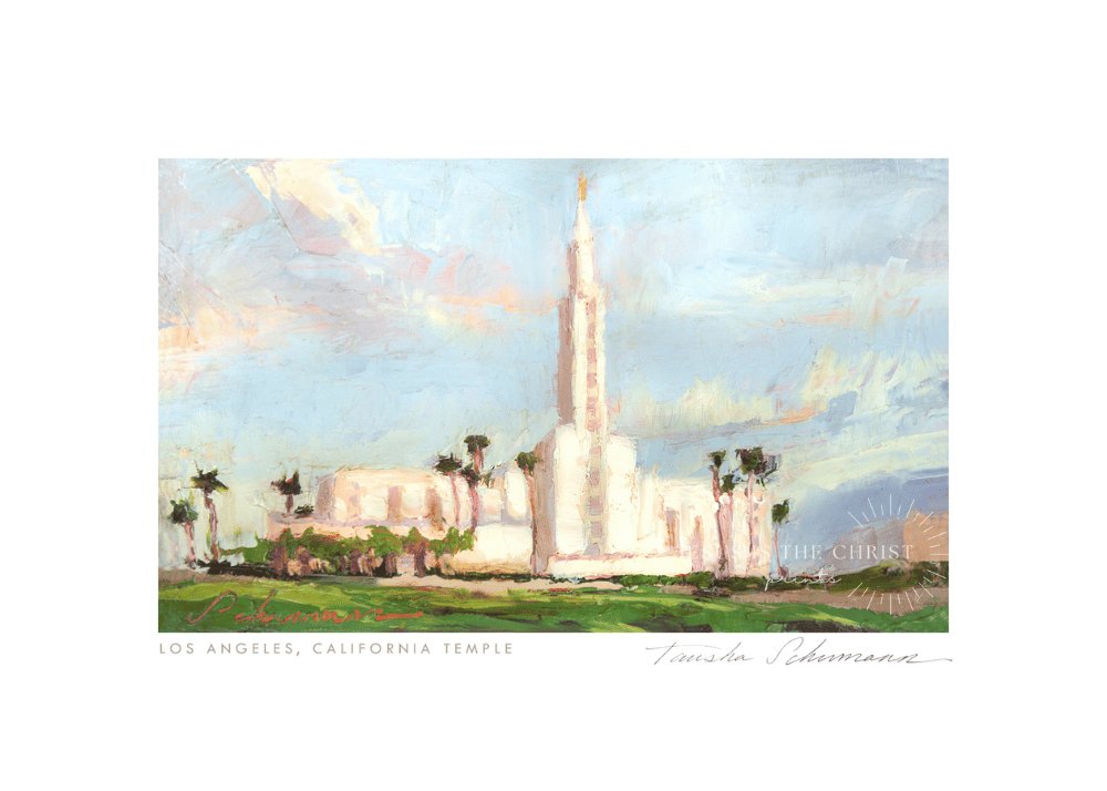 LA Temple Oil Painting - Jesus is the Christ Prints