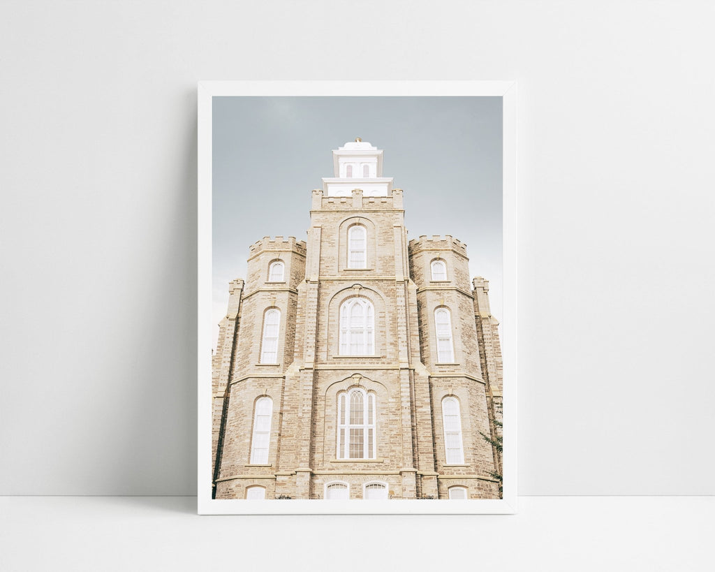 Logan Utah Temple Front - Jesus is the Christ Prints