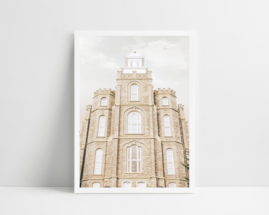 Logan Utah Temple Front - Jesus is the Christ Prints