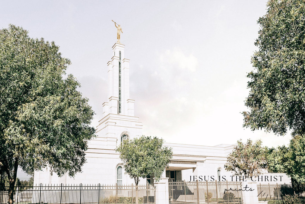 Lubbock Texas Temple - Jesus is the Christ Prints