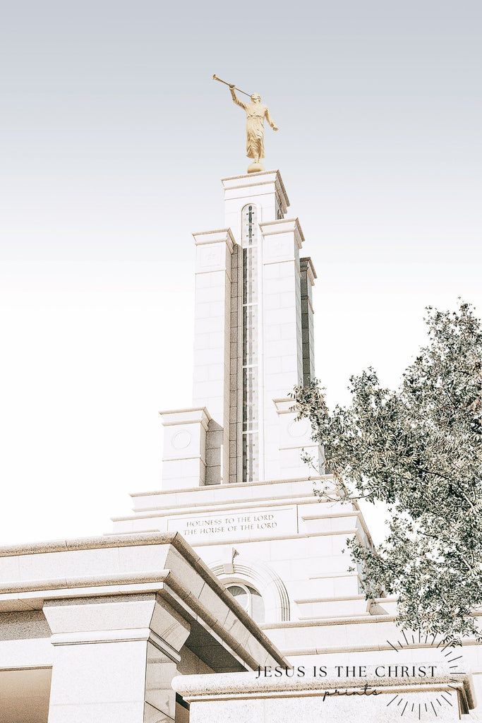 Lubbock Texas Temple Spire - Jesus is the Christ Prints