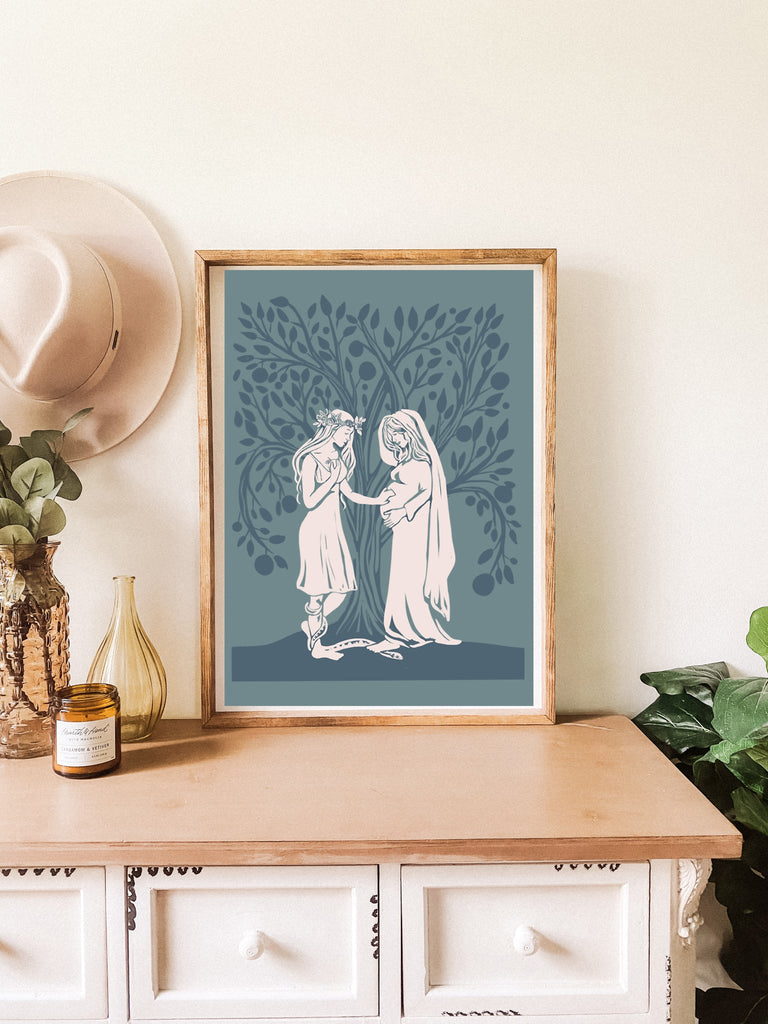 Mary and Eve - Jesus is the Christ Prints