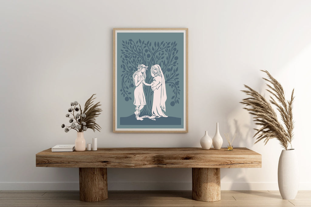 Mary and Eve - Jesus is the Christ Prints