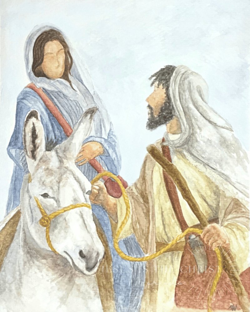 Mary and Joseph - Jesus is the Christ Prints