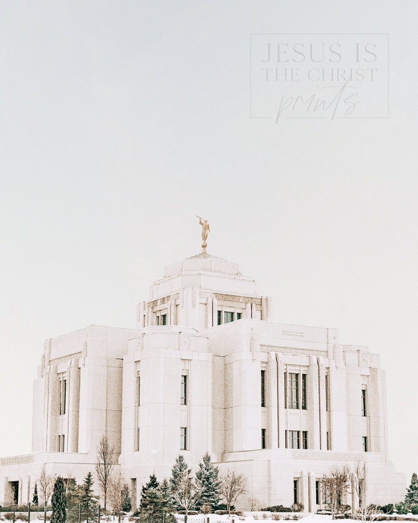 Meridian Idaho Temple - Jesus is the Christ Prints