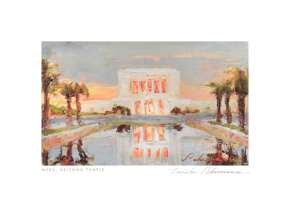 Mesa Arizona Temple Oil Painting By Tausha Shumann Jesus Is The   Mesa Arizona Temple Oil Painting 131423 1200x1200 