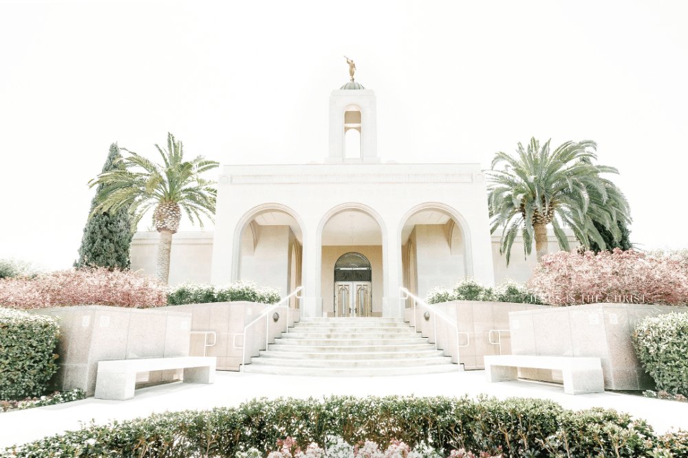 New Port Beach California Temple - Jesus is the Christ Prints