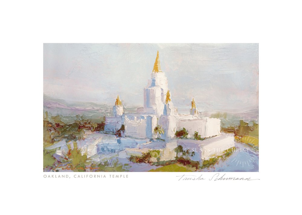 Oakland California Temple Oil Painting - Jesus is the Christ Prints
