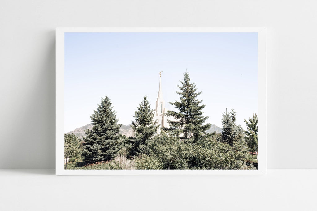 Ogden Utah Temple Trees - Jesus is the Christ Prints