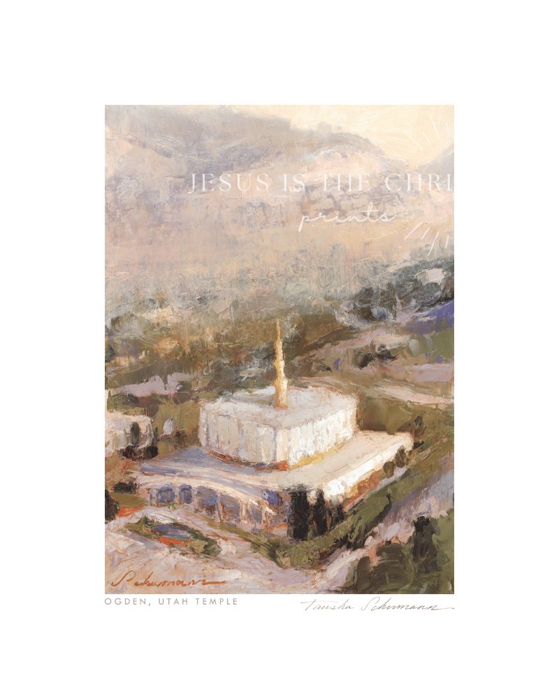 OLD Ogden Temple Oil Painting - Jesus is the Christ Prints