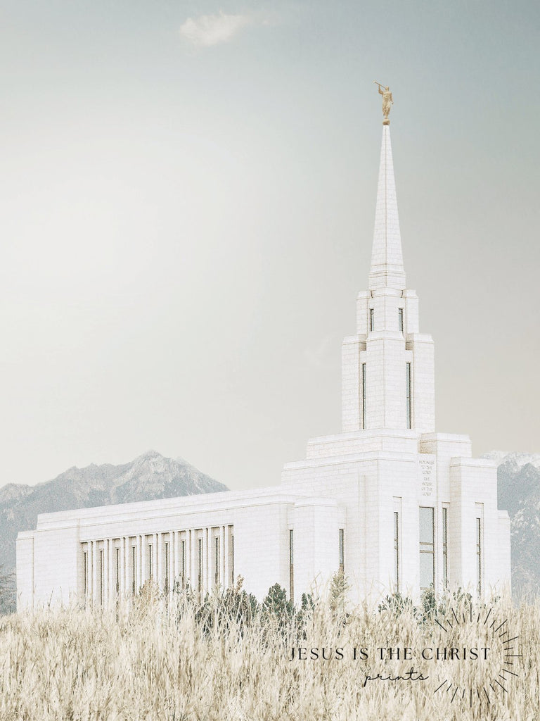 Oquirrh Mountain Temple - Jesus is the Christ Prints