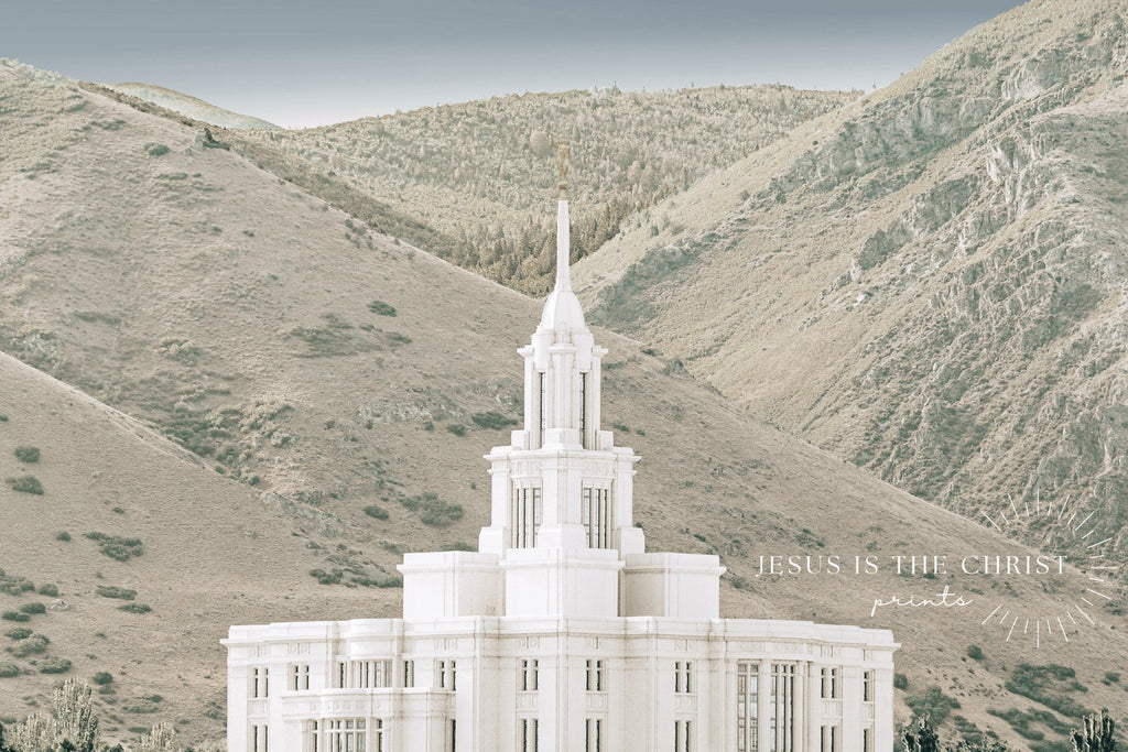 Payson Temple Mountains - Jesus is the Christ Prints