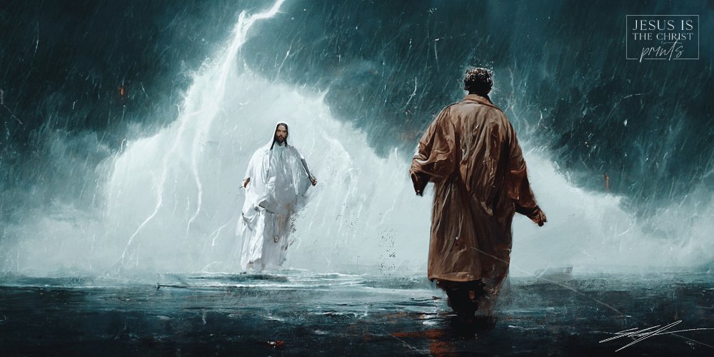 Peter Walks on Water - Jesus is the Christ Prints