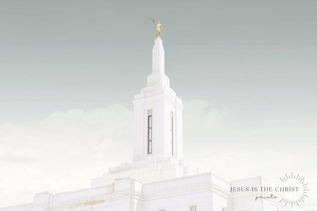 Pocatello Idaho Temple Sky - Jesus is the Christ Prints