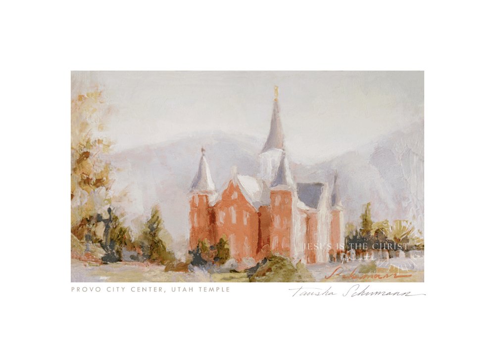 Provo City Center Temple Oil Painting - Jesus is the Christ Prints