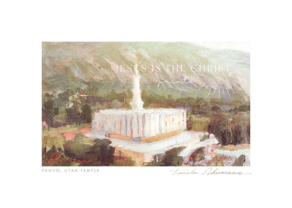 Provo Temple Oil Painting - Jesus is the Christ Prints