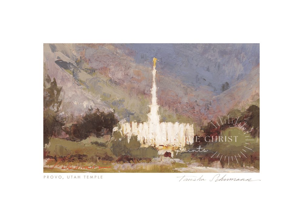 Provo Utah Temple Oil Painting - Jesus is the Christ Prints