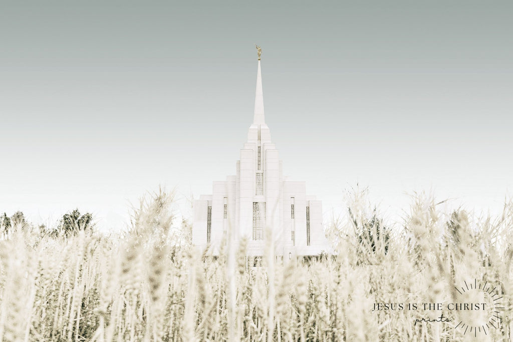 Rexburg Idaho Temple Sage - Jesus is the Christ Prints