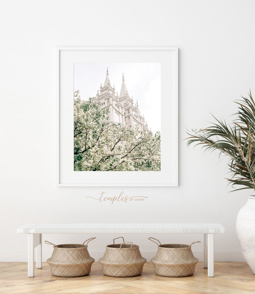 Salt Lake City Temple - Jesus is the Christ Prints