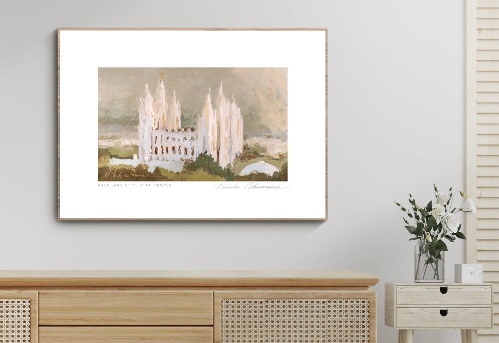 Original, Castle in the Mountains Oil Landscape Painting, Printed on  Stretched Canvas Ready for Your Wall -  UK