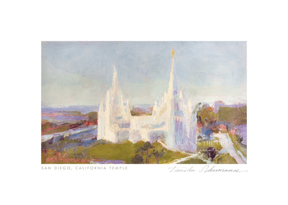 San Diego Temple Oil Painting - Jesus is the Christ Prints