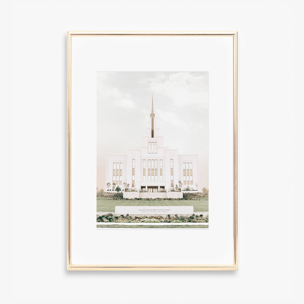 Saratoga Springs Utah Temple - Jesus is the Christ Prints