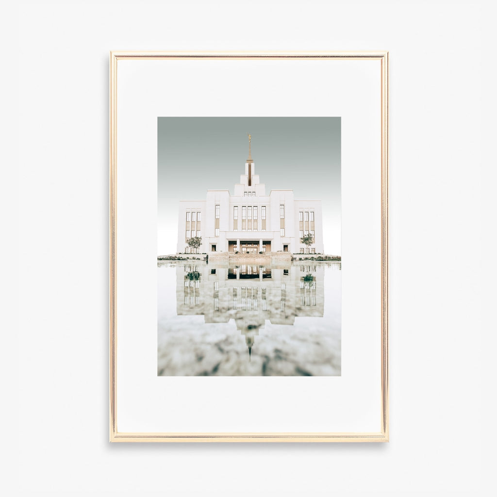 Saratoga Springs Utah Temple Reflection - Jesus is the Christ Prints