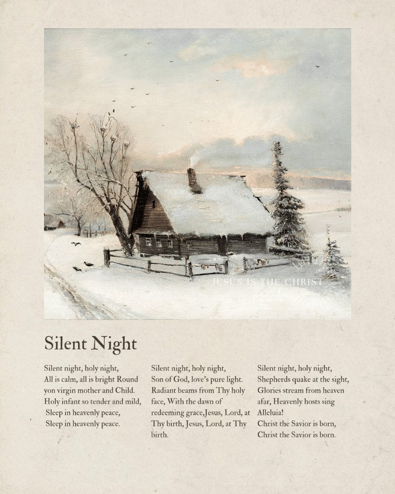 Silent Night - Jesus is the Christ Prints