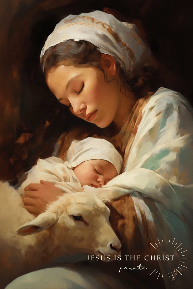 Sweet Dreams in the Manger - Jesus is the Christ Prints