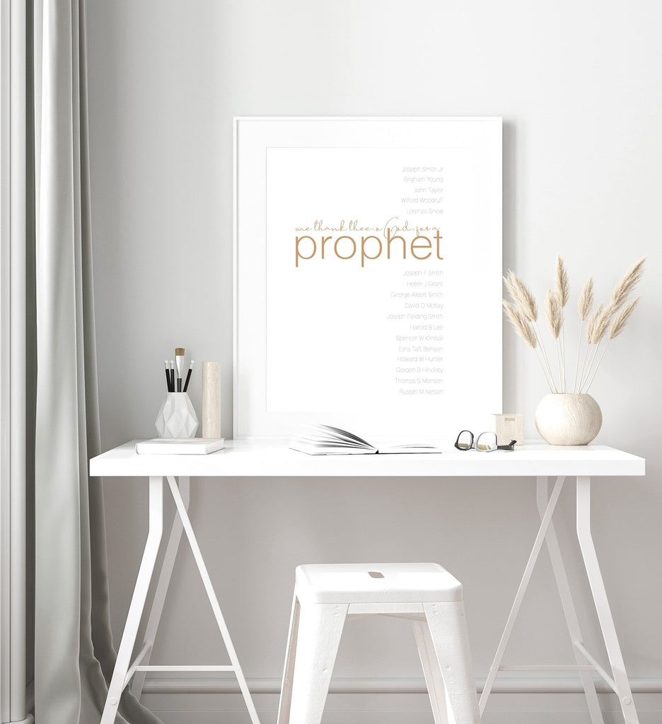 Thank Thee for a Prophet | LDS Artwork | Jesus is the Christ Prints