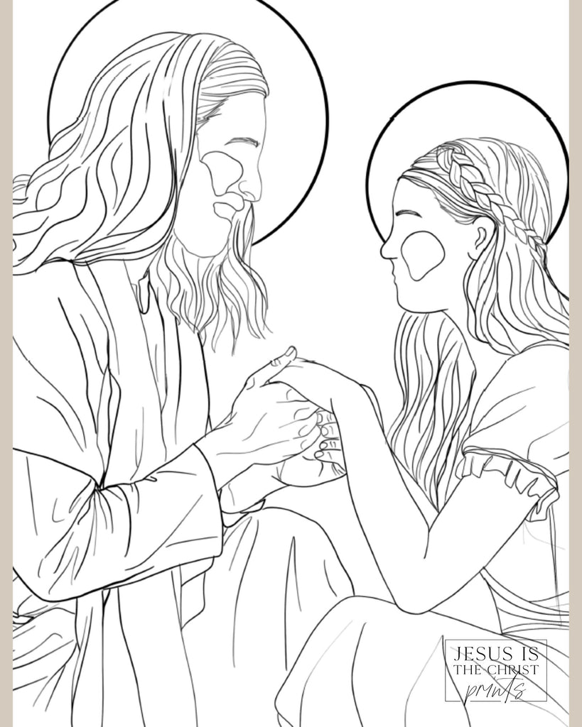 The Taylor Bundle Coloring Pages - Coloring Page - Jesus is the Christ Prints